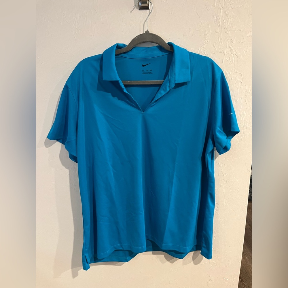 Nike Dri-Fit V-Neck Collared Shirt